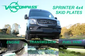 Van Compass - 4010-KIT | Van Compass Complete Skid Plate System (2015-2018 Sprinter 2500 4WD | Stock Height) - Image 1