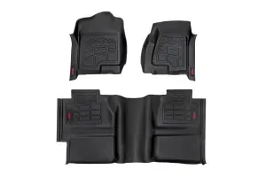 Rough Country - SM29912A | Rough Country Sure Fit Floor Mats For Chevrolet Silverado / GMC Sierra 1500 (1999-2006 & Classic) | Front & Rear - Image 1