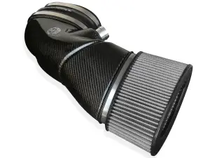 51-31662-C | AFE Power Black Series Stage-2 Carbon Fiber Cold Air Intake System w/ Pro DRY S Filter 2008-2013 M3 (E90/92/93) V8-4.0L S65