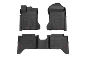 Rough Country - SM51003 | Rough Country Sure Fit Floor Mats For Ford Ranger 2WD/4WD (2024-2024 | Crew Cab, Front & Rear - Image 1