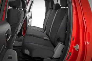 Rough Country - 91061 | Rough Country Neoprene Seat Covers For Crew Cab Toyota Tundra 2WD/4WD (2007-2013) | Front & Rear | With Bucket Seats - Image 2