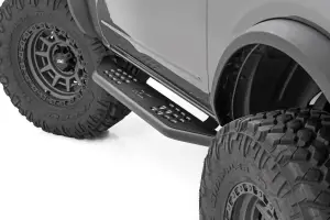 Rough Country - 14004 | Rough Country OV2 Running Boards Side Step Bars For Ford Bronco 4WD (2021-2024) | 2 Door - Image 1