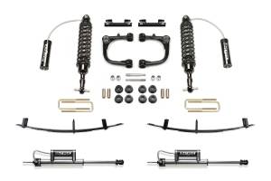 FTSK7063DL | Fabtech 3 Inch UCA System With Dirt Logic 2.5 Resi Coilovers and Rear DL Resi and Rear Leaf Pack (2015-2023 Tacoma 2WD/4WD 6 Lug)