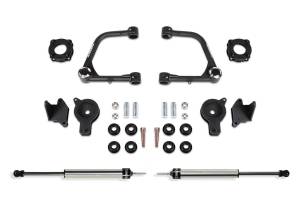 FTSK7089DL | Fabtech 3 Inch UCA Kit With UniballS and Front Shock Spacers and Rear DLSS and Rear Air Bag Spacers (2022-2024 Tundra 4WD)