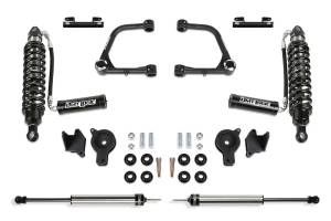 FTSK7091DL | Fabtech 3 Inch UCA Kit With UniballS and DLSS 2.5 Resi Coilovers and Rear DLSS Shocks and Rear Air Bag Spacers (2022-2024 Tundra 4WD)