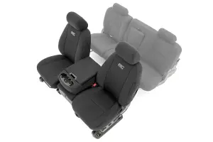 Rough Country - 91032 | Rough Country Neoprene Seat Covers Chevy Silverado/GMC Sierra 1500/2500HD (2007-2013) | Front Row - Image 1