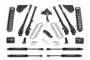 K2431M | Fabtech 6 Inch 4 Link Kit with Stealth Shocks (2023-2024 F450, F450 Super Duty 4WD Diesel)