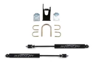 FTS8046 | Fabtech Dual Stealth Steering Stabilizer (2017-2022 F250, F350 Super Duty 4WD)