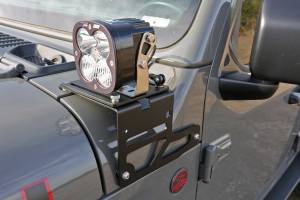 Fabtech Motorsports - FTS24270 | Fabtech Adjustable Cowl Light Mount (2018-2023 Wrangler JL 4WD | 2020-2023 Gladiator JT 4WD) - Image 2