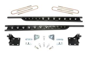 FTS62006 | Fabtech Floating rear Traction Bar System (2011-2016 F250, F350 Super Duty 4WD - Short Bed)