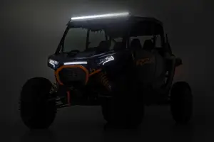 Rough Country - 93180 | Rough Country Forward Facing 40 Inch LED Light Bar For Polaris RZR XP 4 1000 (2024-2024) | Black Light Series - Image 6