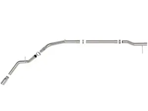 aFe Power - 49-44144-P | AFE Power Large Bore HD 3 Inch 409 Stainless Steel DPF Back Exhaust System With Polish Tip For Chevrolet Silverado / GMC Sierra 1500 (2023-2024) | Duramax - Image 5