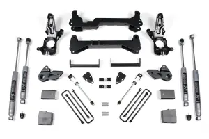 BDS149H | BDS Suspension 7 Inch Lift Kit For Chevrolet Silverado / GMC Sierra 2500HD 2WD (2001-2010) | Carrier Above Crossmember, NX2 Nitro Series Socks