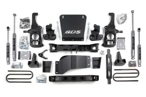 BDS196H | BDS Suspension 6.5 Inch Lift Kit Chevrolet Silverado / GMC Sierra 2500 HD / 3500 HD 2/4WD (2011-2019) | Rear Lift 5 Inch Block Lift Without Overload, NX2 Nitro Series Shocks