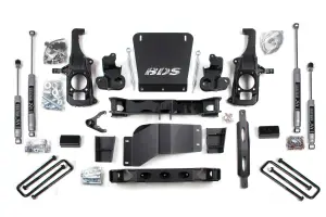 BDS198H | BDS Suspension 6.5 Inch Lift Kit Chevrolet Silverado / GMC Sierra 2500 HD / 3500 HD 2/4WD (2011-2019) | Rear Lift 3 Inch Block Lift Without Overload, NX2 Nitro Series Shocks