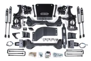 BDS753FS | BDS Suspension 6.5 Inch Lift Kit Chevrolet Silverado / GMC Sierra 2500 HD / 3500 HD 4WD (2020-2024) | Rear Lift 5 Inch Block Kit Lift Without Overload, Fox 2.0 Performance Series Shocks