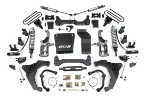 BDS728FDSC | BDS Suspension 6.5 Inch Lift Kit & Fox 2.5 Coil Over Conversion For Chevrolet Silverado / GMC Sierra 2500 HD / 3500 HD Diesel (2011-2019) | Rear 5 Inch Block Kit Lift With Overload