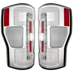 Recon Truck Accessories - 264299LEDCL | (Replaces OEM LED Style Tail Lights with BLIS Blind Spot Warning System) OLED Tail Lights – Clear Lens - Image 4