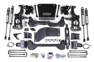 BDS766FS | BDS Suspension 5 Inch Lift Kit Chevrolet Silverado / GMC Sierra 2500 HD / 3500 HD 4WD (2020-2024) | Rear Lift 5 Inch Block Kit Lift Without Overload, Fox 2.0 Performance Series Shocks