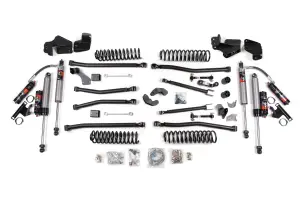 BDS1419FPE | BDS Suspension 4 Inch Long Arm Lift Kit For Jeep Wrangler JK 2 Door (2007-2018) | Sway Bar Link Disconnects, Fox 2.5 Performance Elite Shocks