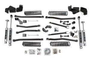 BDS1419H | BDS Suspension 4 Inch Long Arm Lift Kit For Jeep Wrangler JK 2 Door (2007-2018) | Sway Bar Link Disconnects, NX2 Nitro Series Shocks