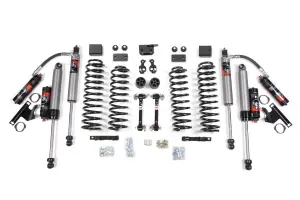 BDS1411FPE | BDS Suspension 3 Inch Lift Kit For Jeep Wrangler JK 4 Door (2007-2011) | Sway Bar Link Disconnects, Fox 2.5 Performance Elite Shocks