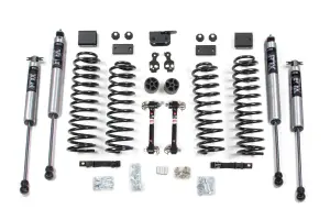 BDS1411FS | BDS Suspension 3 Inch Lift Kit For Jeep Wrangler JK 4 Door (2007-2011) | Sway Bar Link Disconnects, Fox 2.0 Performance Series Shocks