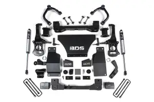 BDS1800FS | BDS Suspension 4 Inch Lift Kit For Chevrolet Silverado / GMC Sierra 1500 4WD Gas (2019-2024) | Front Shock Strut Spacer, Rear Fox 2.0 Performance Series Shock