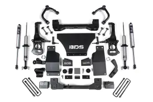 BDS1800FSR | BDS Suspension 4 Inch Lift Kit For Chevrolet Silverado / GMC Sierra 1500 4WD Gas (2019-2024) | Front And Rear Fox 2.0 Performance Series Shock