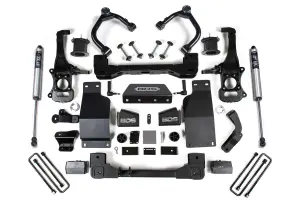 BDS1802FS | BDS Suspension 4 Inch Lift Kit With Fox 2.5 Performance Elite Coil Over For Chevrolet Silverado / GMC Sierra 1500 4WD Diesel (2019-2024) | Rear Fox 2.0 Performance Series Shock