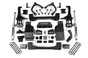 BDS1807H | BDS Suspension 4 Inch Lift Kit For Chevrolet Silverado LT Trail Boss / GMC Sierra AT4 1500 4WD Diesel (2020-2024) | Rear NX2 Nitro Series Shock