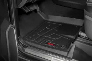 Rough Country - SM31430 | Rough Country Sure Fit Floor Mats For Crew Cab Ram 2500 / 3500 2WD/4WD (2019-2024) | Front & Rear, Front Row Bucket Seats - Image 2