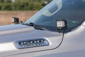 Rough Country - 82291 | Rough Country LED Ditch Light Kit For Ram 1500 (1999-2025) | Black Series, Flood Beam - Image 6