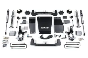 BDS710FS | BDS Suspension 6 Inch Lift Kit For Chevrolet Silverado / GMC Sierra 1500 4WD (2014-2018) | Factory Control Arm Is Cast Steel, Rear Block Kit Lift, Rear Fox 2.0 Performance Series Shock