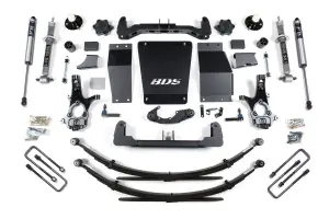 BDS717FS | BDS Suspension 6 Inch Lift Kit For Chevrolet Silverado / GMC Sierra 1500 4WD (2014-2018) | Factory Control Arm Is Cast Steel, Rear Leaf Spring Lift, Rear Fox 2.0 Performance Series Shocks