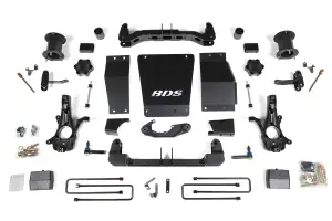 BDS725H | BDS Suspension 6 Inch Lift Kit For GMC Sierra 1500 HD 4WD (2014-2018) | Magneride Equipped | Factory Control Arm Cast Steel