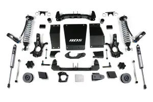 BDS733FDSC | BDS Suspension 4 Inch Lift Kit With Fox 2.5 Coil Over For Chevrolet Suburban/Tahoe / GMC Yukon/Yukon XL 1500 4WD (2015-2019) | Factory Control Arm Cast Steel, Rear Fox 2.5 Coil Overs With DSC Adjuster