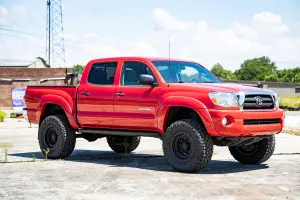 Rough Country - 74240RED | Rough Country 3.5 Inch Lift Kit With Upper Control Arms For Toyota Tacoma 4WD (2005-2023) | Red Finish, Front M1 Struts, Rear M1 Shocks - Image 5