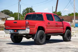 Rough Country - 74240RED | Rough Country 3.5 Inch Lift Kit With Upper Control Arms For Toyota Tacoma 4WD (2005-2023) | Red Finish, Front M1 Struts, Rear M1 Shocks - Image 7