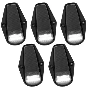 Recon Truck Accessories - 264100WHBK | Recon 5 Piece Cab Light Set LED Smoked Lens with White LEDs (1988-1998 F250, F350 | 1984-1996 F150) - Image 2