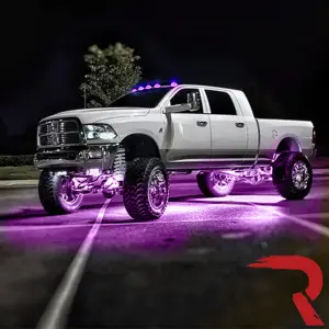 Recon Truck Accessories - 264146CLRGB | Recon 5 Piece Set Clear Cab Roof Light Lens with RGB (Multi-Colored) High-Power LED's (2003-2018 Ram 2500, 3500) - Image 5