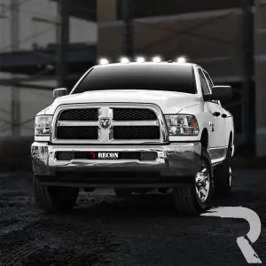 Recon Truck Accessories - 264146CLRGB | Recon 5 Piece Set Clear Cab Roof Light Lens with RGB (Multi-Colored) High-Power LED's (2003-2018 Ram 2500, 3500) - Image 9