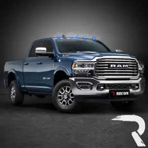 Recon Truck Accessories - 264146CLRGB | Recon 5 Piece Set Clear Cab Roof Light Lens with RGB (Multi-Colored) High-Power LED's (2003-2018 Ram 2500, 3500) - Image 10