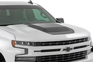 Rough Country - HS10010 | Rough Country Hood Scoop Chevrolet Silverado 1500 (2019-2024) | Flat Black - Image 2