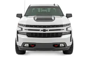 Rough Country - HS10010 | Rough Country Hood Scoop Chevrolet Silverado 1500 (2019-2024) | Flat Black - Image 4