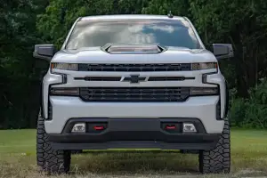 Rough Country - HS10010 | Rough Country Hood Scoop Chevrolet Silverado 1500 (2019-2024) | Flat Black - Image 7