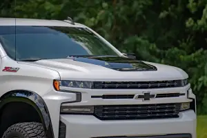 Rough Country - HS10010 | Rough Country Hood Scoop Chevrolet Silverado 1500 (2019-2024) | Flat Black - Image 9