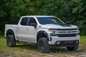 Rough Country - HS10010 | Rough Country Hood Scoop Chevrolet Silverado 1500 (2019-2024) | Flat Black - Image 10