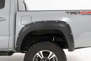 Rough Country - F-T11621A | Rough Country Pocket Fender Flares For Toyota Tacoma 2/4WD | 2016-2023 | Flat Black - Image 4