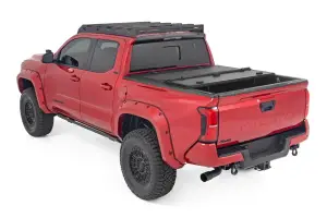 Rough Country - 49415551 | Rough Country Hard Tri Fold Flip Up Bed Cover For Toyota Tacoma 2/4WD (2024-2024) | 5' Bed - Image 4